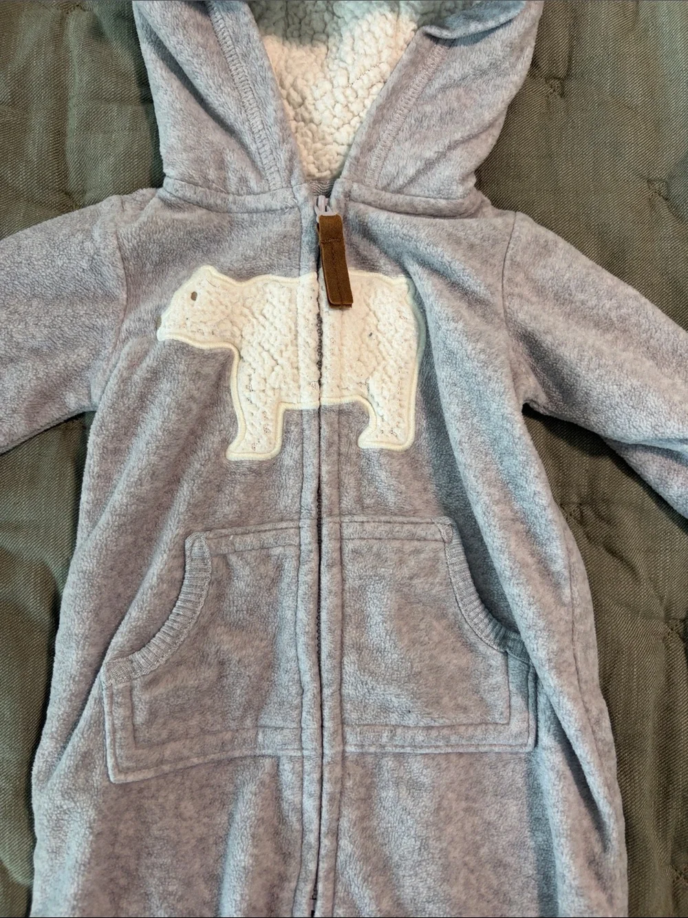 Baby Onesie - Hooded - 0-3 months.